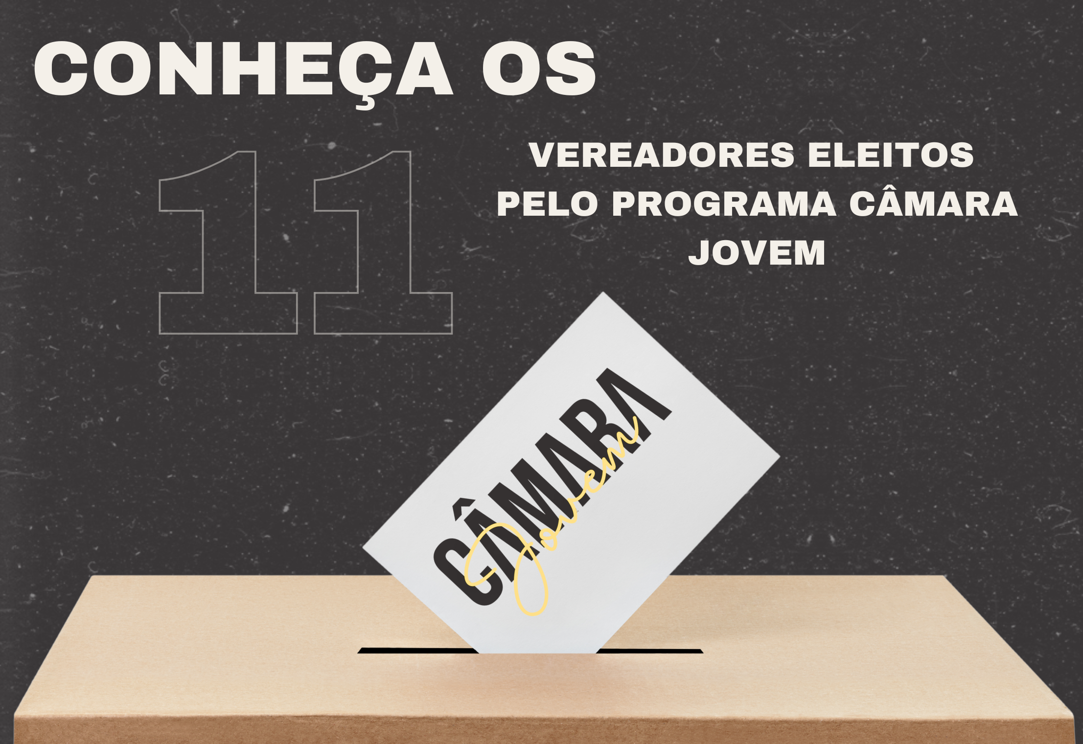 Câmara Jovem: Conheça os 11 vereadores eleitos