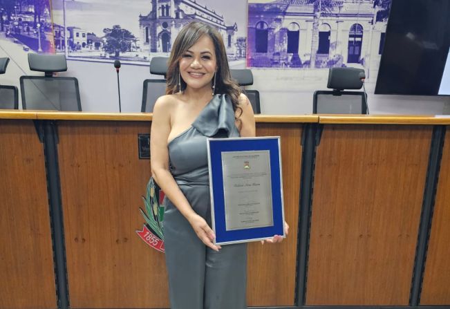 Valdiná Alves Chaves é Cidadã Caçapavense