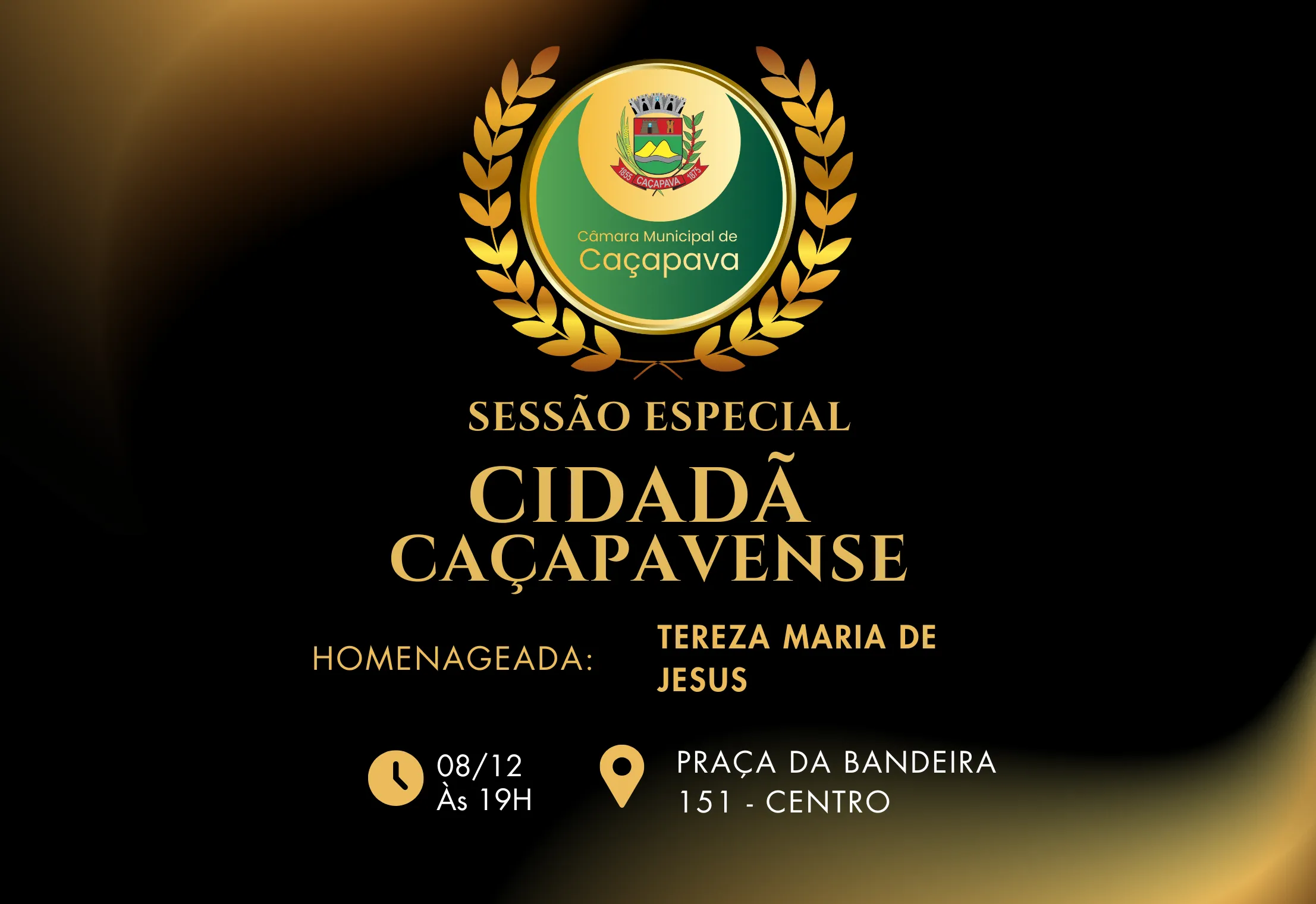 Câmara concederá Título de Cidadã Caçapavense a Tereza Maria de Jesus