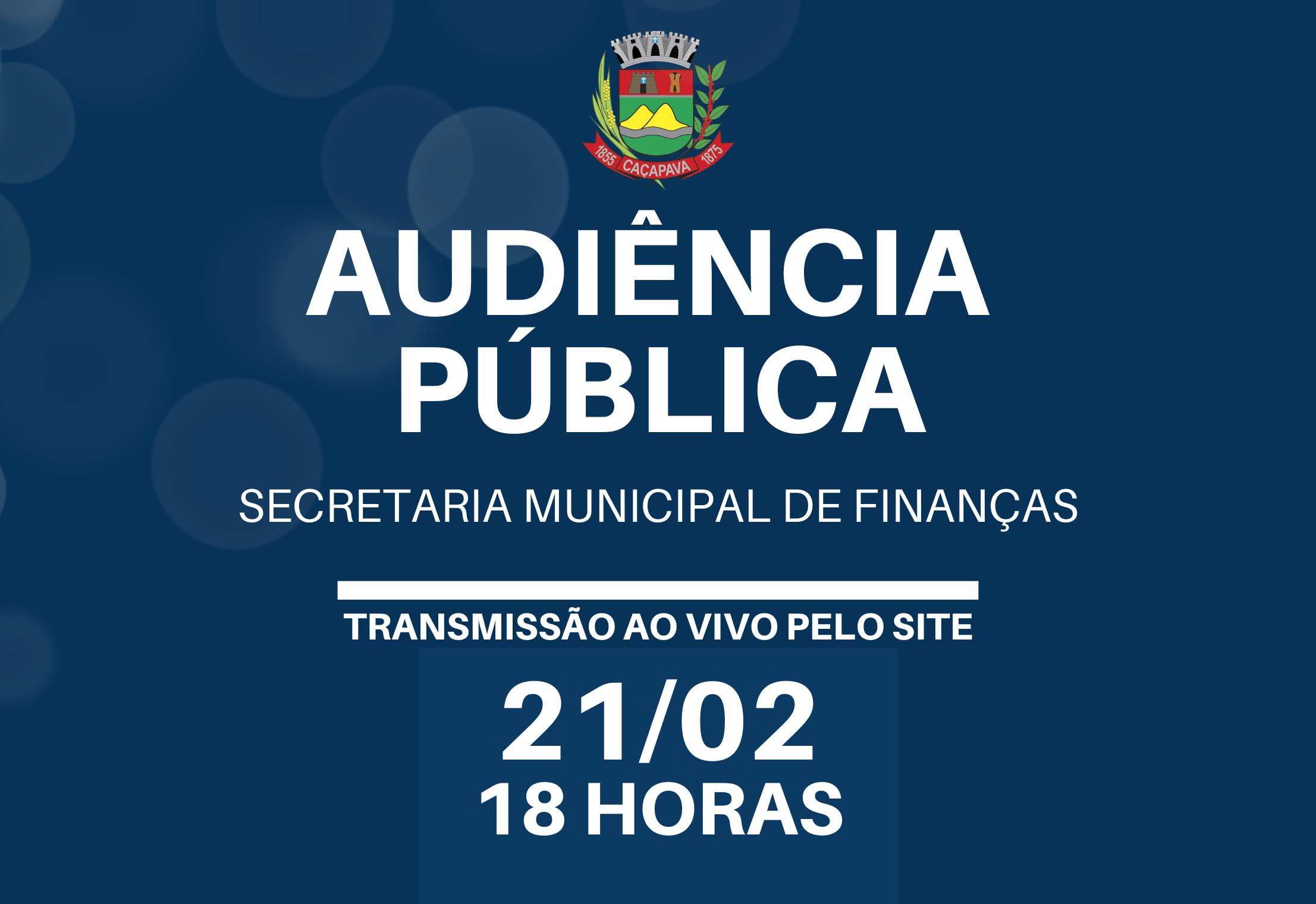 Audiência Pública da Secretaria Municipal de Finanças