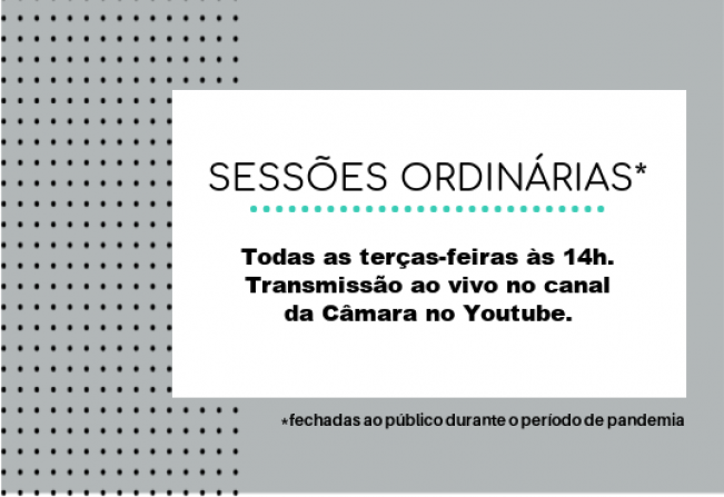 Sessões Ordinárias ao vivo