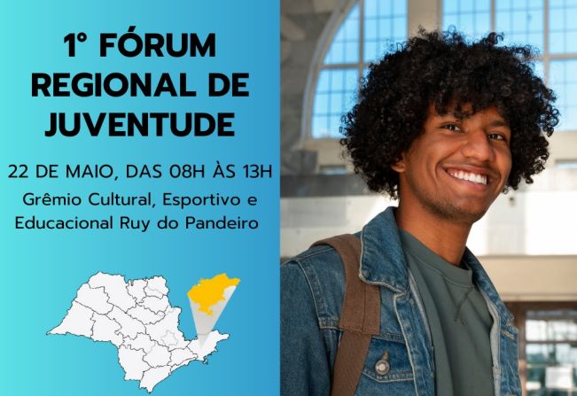  Inscrições abertas para o 1º Fórum Regional da Juventude 